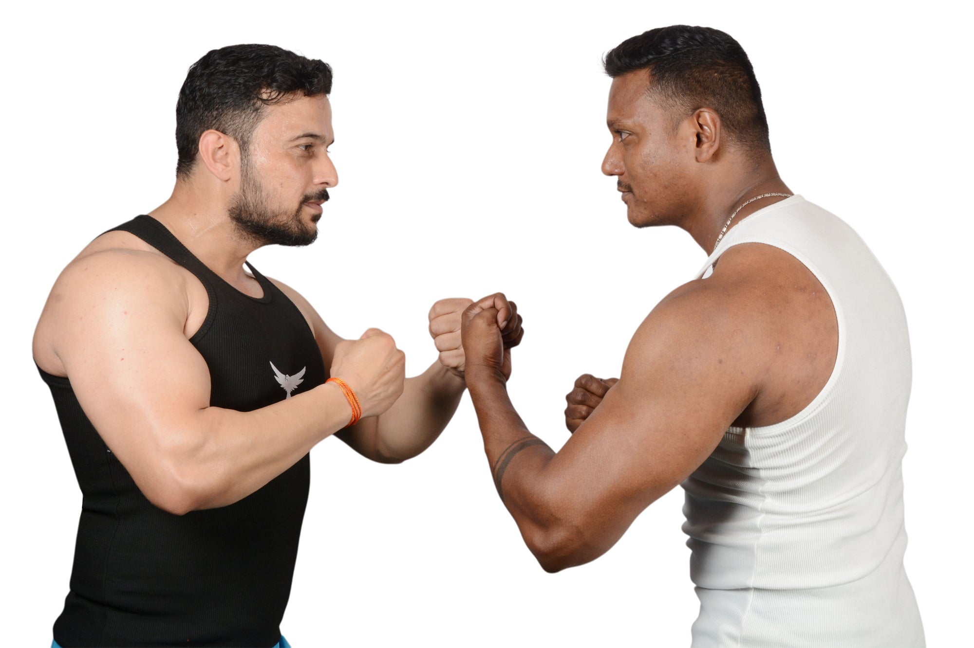 Modern Bird White Cotton Ripped Vest – Stretch & Comfort